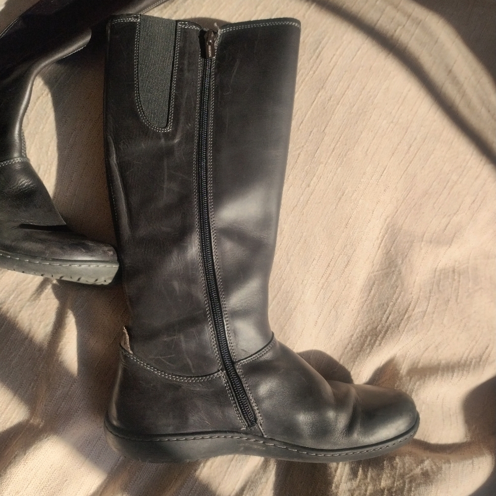 Soft, Tall leather Birkenstock Boots 38 Brown - Picture 6 of 7